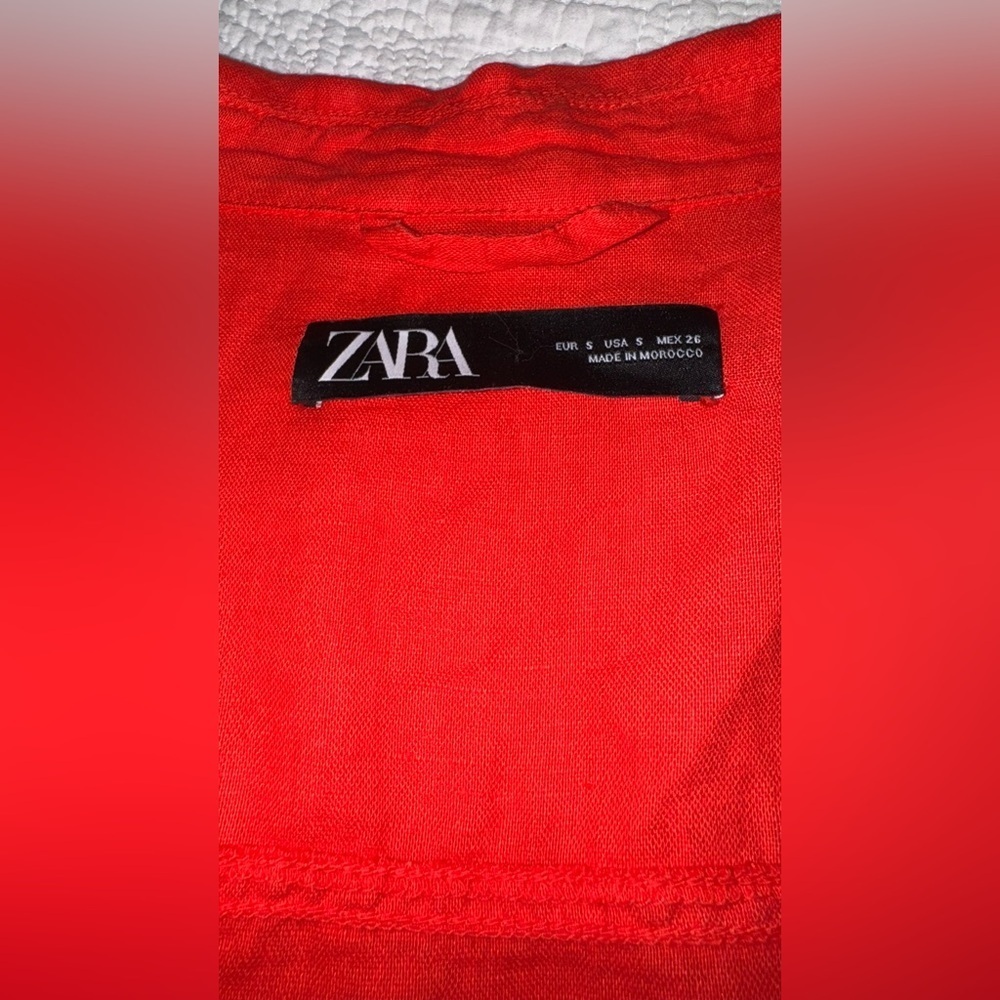 ZARA Linen Blend Jacket - Oversized - Picture 8 of 8